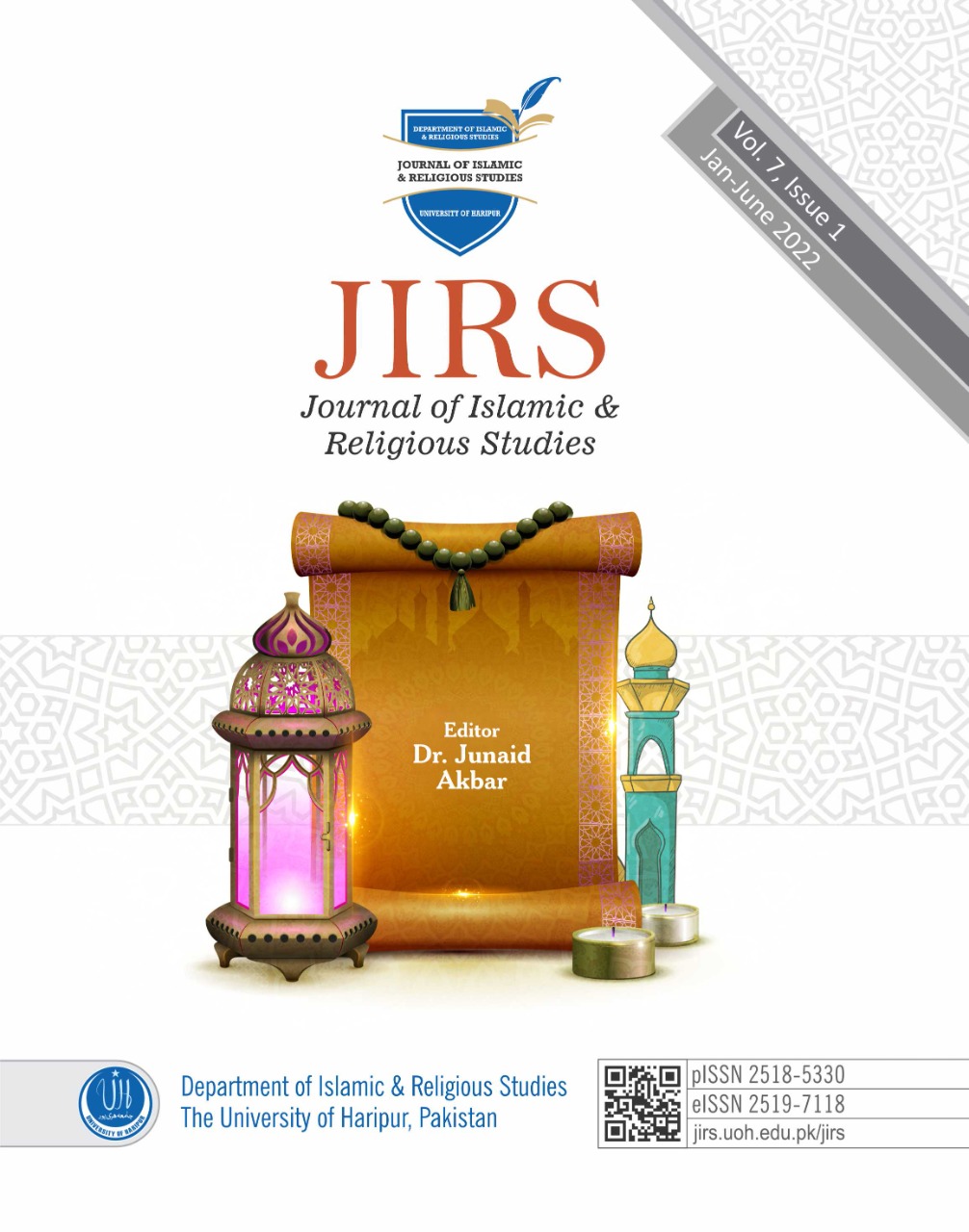 					View Vol. 7 No. 1 (2022): (Jan - June 2022)  Journal of Islamic and Religious Studies
				