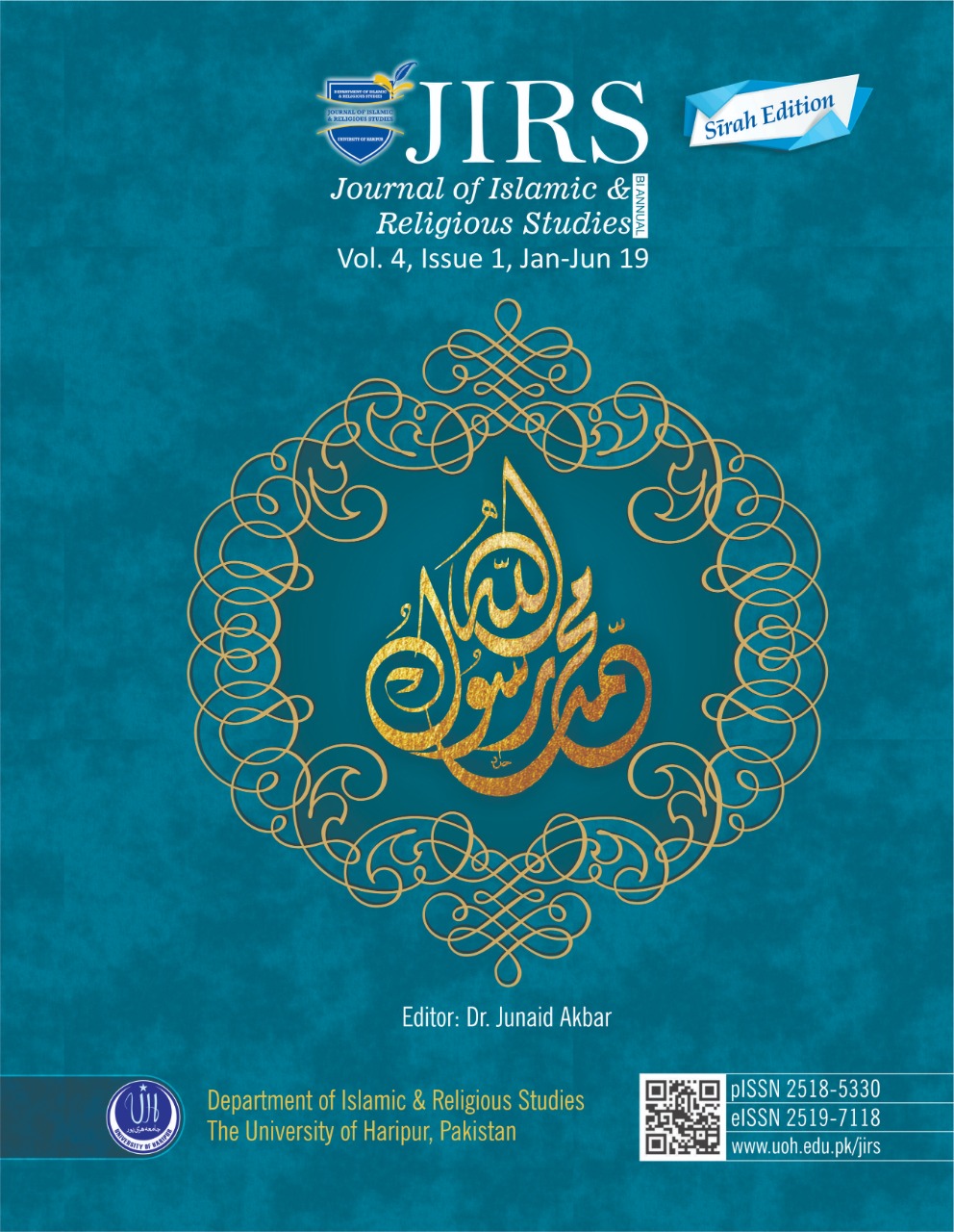 Journal of Islamic and Religious Studies Title page Volume 4 Issue 2